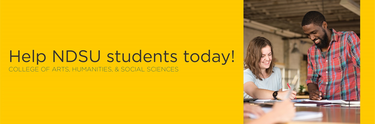 Help NDSU students today! | College of Arts, Humanities, and Social Sciences