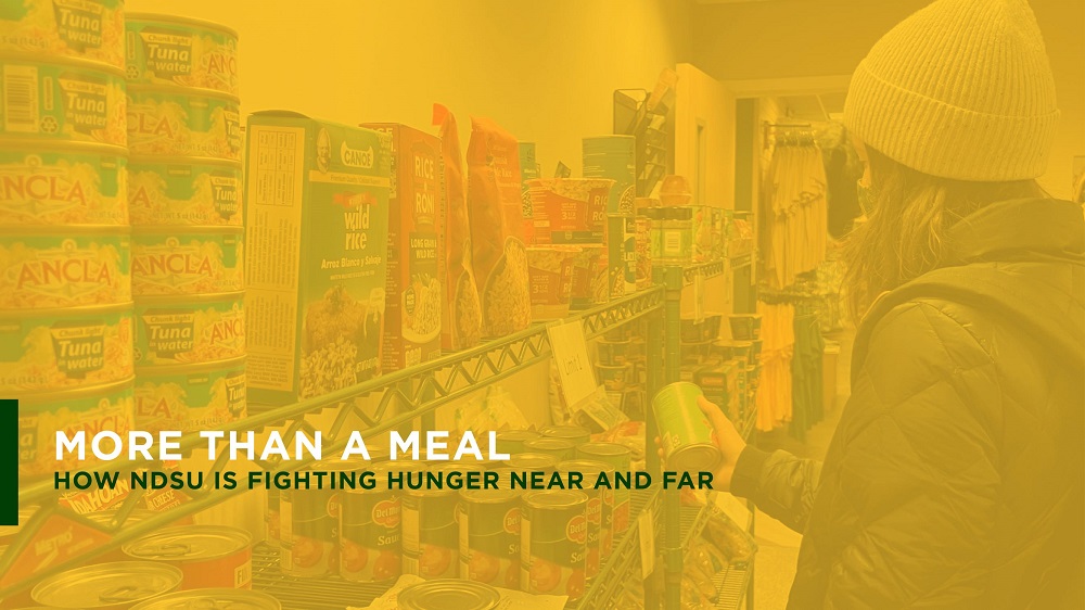 Banner: More Than a Meal: How NDSU is fighting hunger near and far