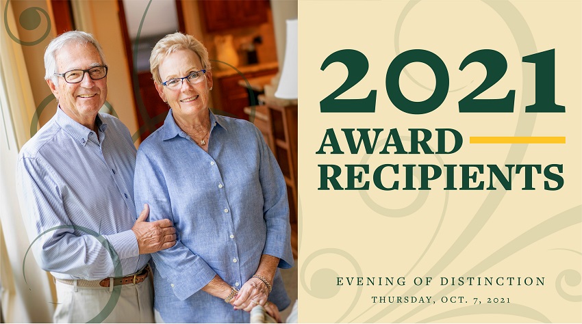 Banner: 2021 Award Recipients | Evening of Distinction | Thursday, October 7, 2021