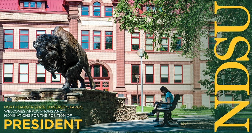 Banner: NDSU welcomes applications and nominations for the position of President