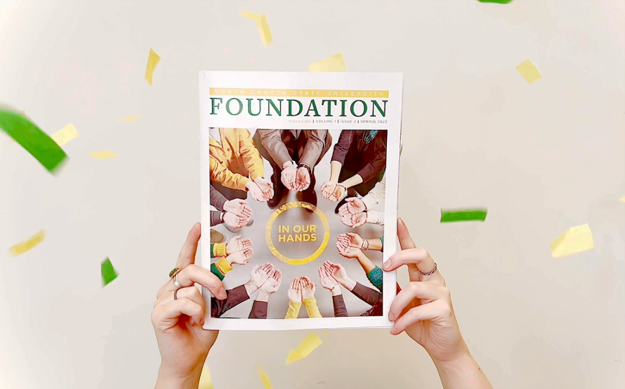 Graphic: The Spring 2022 edition of the NDSU Foundation magazine is out now!
