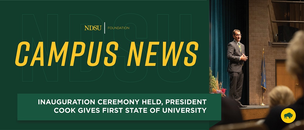 Banner: Campus News | Inauguration Ceremony Held, President Cook Gives First State of University