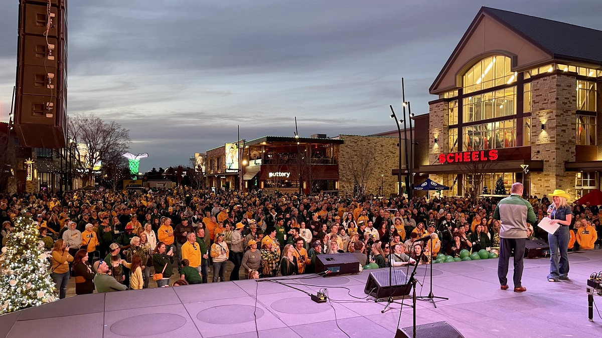 Banner: NDSU Pep Fest in Texas on January 7, 2023